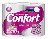 p/higienico d/h CONFORT mega 4R 50 mts