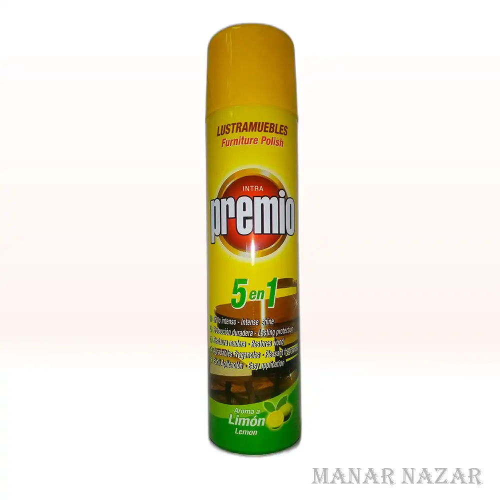 PREMIO lustra muebles 360 ml LIMON aerosol