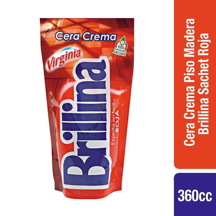Cera en crema BRILLINA 340ml roja  