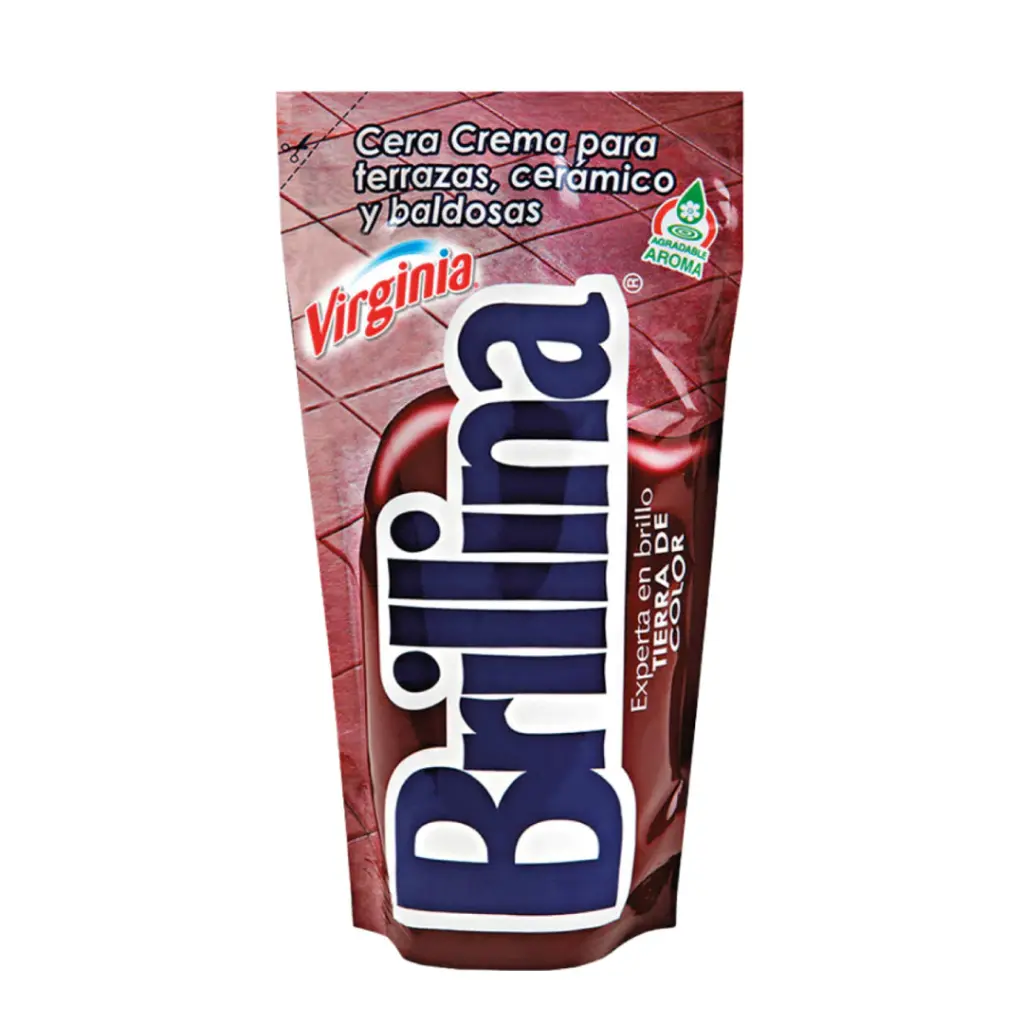 Cera en crema BRILLINA 360ml tierra color  