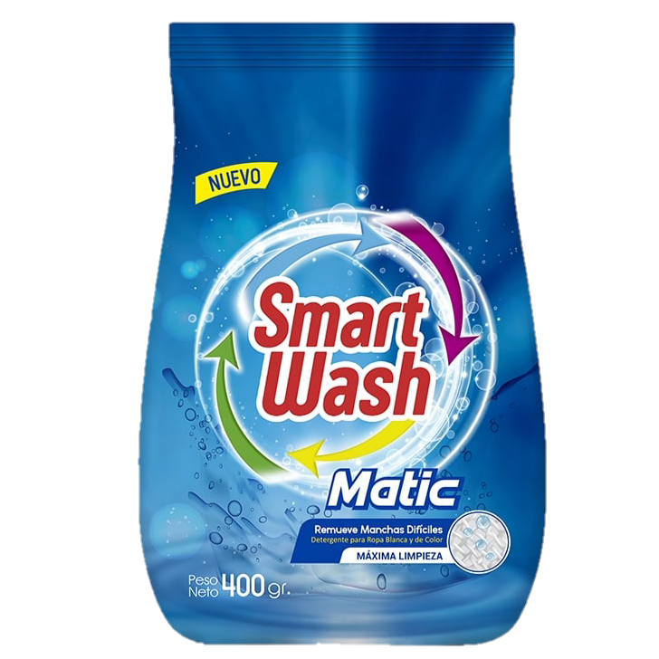 detergente polvo SMART WASH matic 400 gr