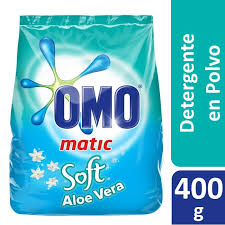detergente polvo OMO matic aloe vera 400 gr