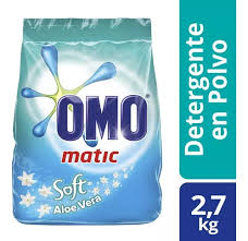 Detergente polvo OMO 2.7kg matic aloe vera 