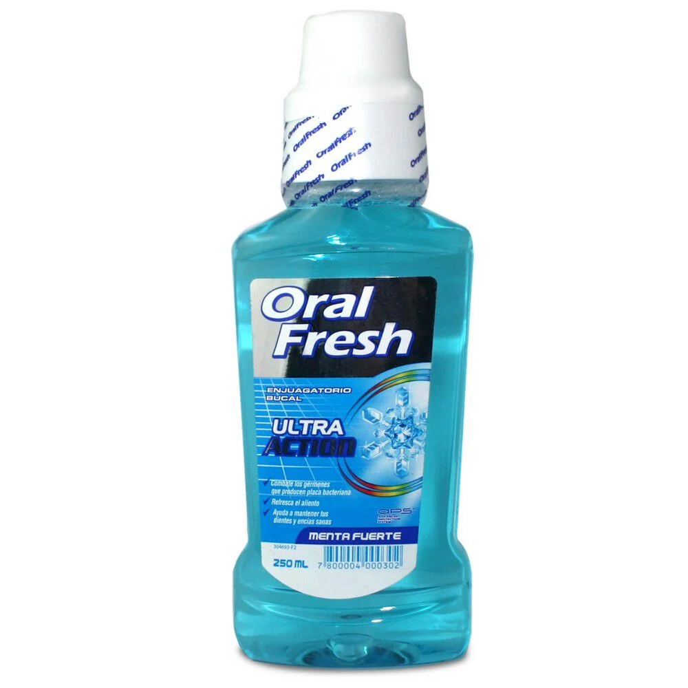 Enjuague bucal ORAL FRESH 250ml menta fuerte
