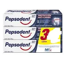 Pasta dental PEPSODENT 3x130ml anticaries 