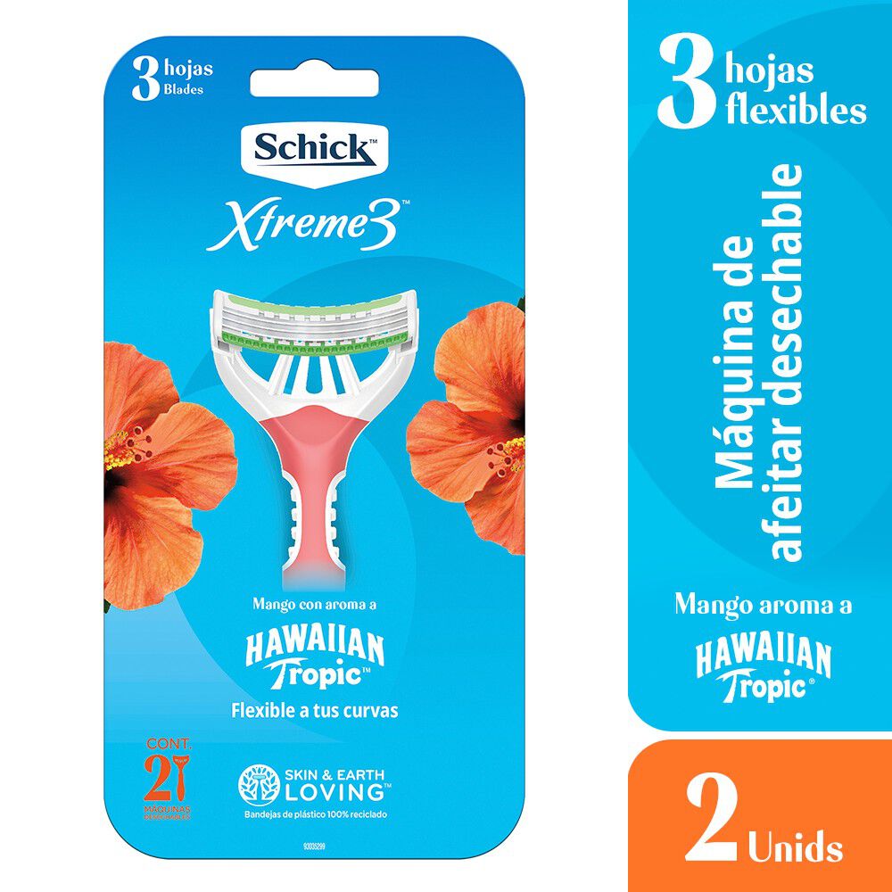 Maquina afeitar SCHICK extreme 3 mujer 