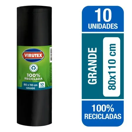 Bolsa basura VIRUTEX 80x110 10u