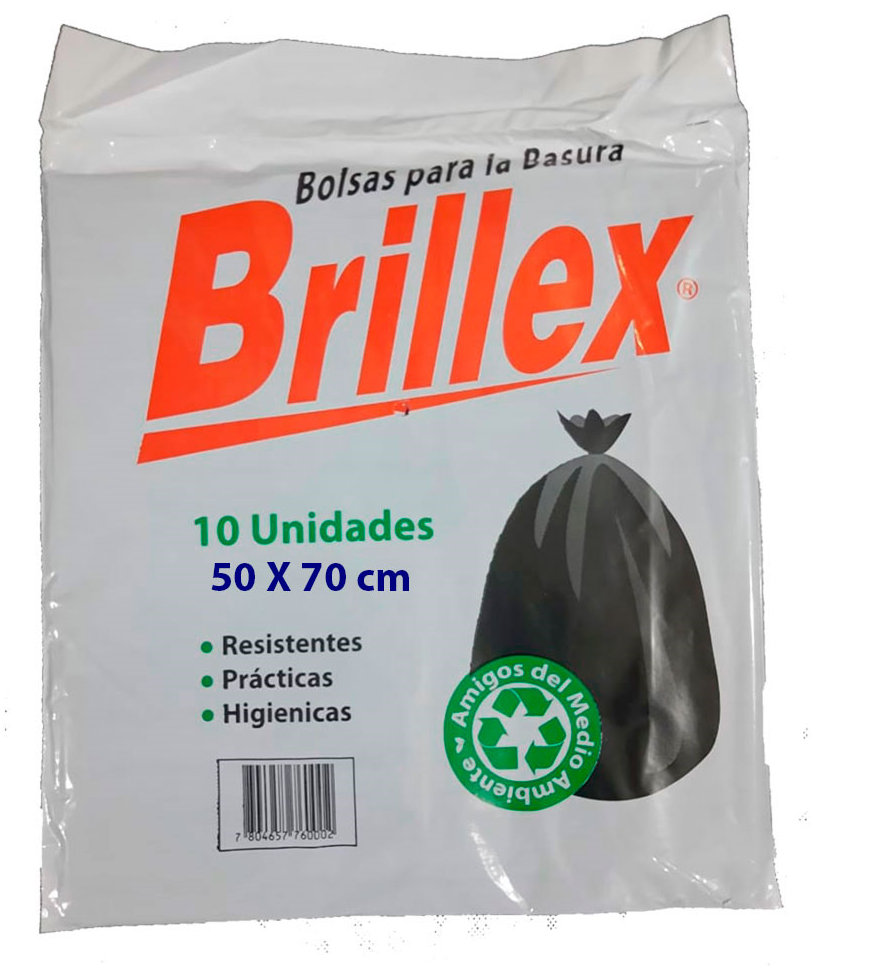Bolsa basura BRILLEX 10u 50x70