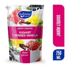 Jabón BALLERINA yogurt y berries vainilla 750 ML