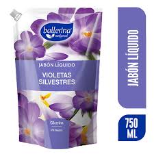 jabon BALLERINA violetas silvestres 750 ML