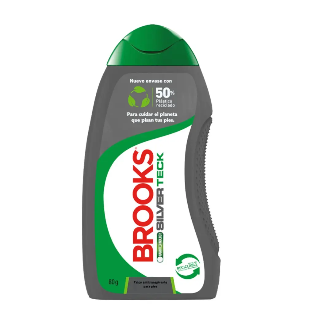 Talco BROOKS 80 gr silver tech