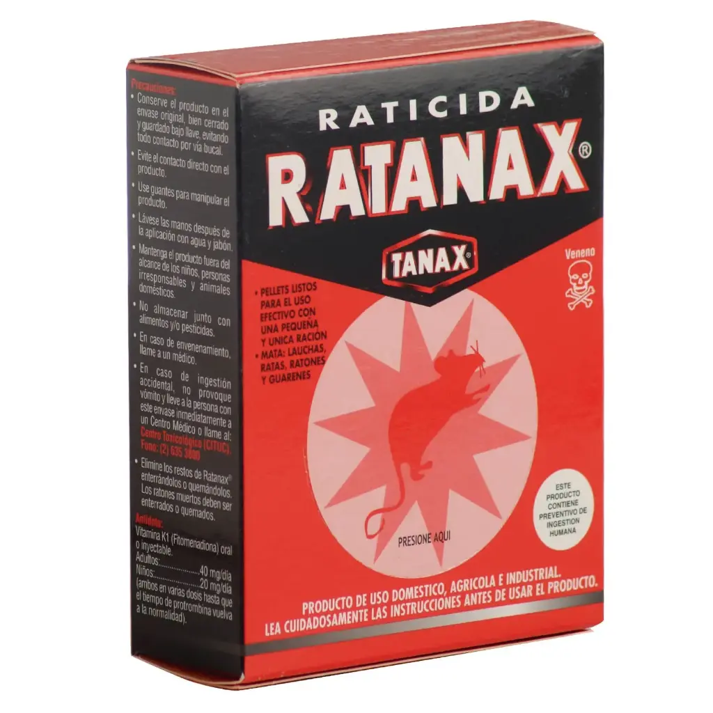 Raticida RATANAX pellets 10x5gr