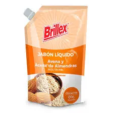Jabon BRILLEX 750ml avena y aceite de almendras