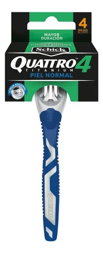 Maquina afeitar SCHICK quattro4 titanium piel normal