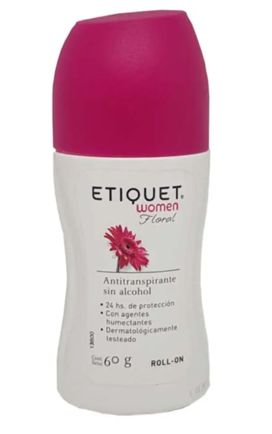 Desodorante roll-on ETIQUET-D 60gr floral
