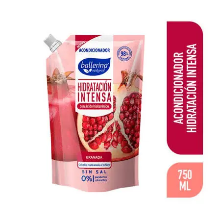 Acondicionador BALLERINA 750ml hidratacion intensa granada