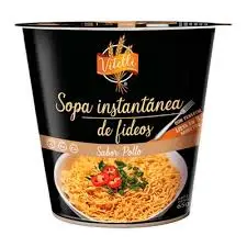 Sopa Instantánea VITELLI 65gr de fideos sabor pollo