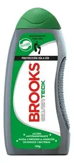Talco BROOKS 120grs pies silver teck