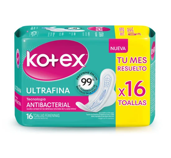 Higienica KOTEX antibacterial ultrafina x16