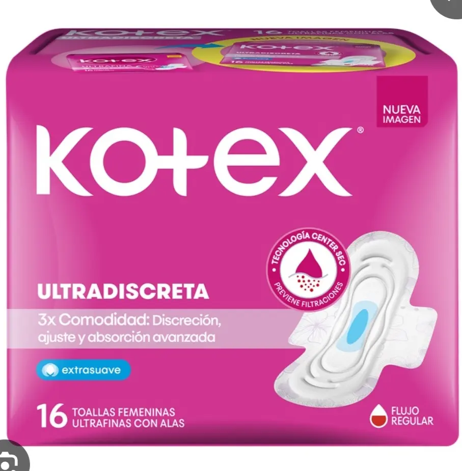 Higienica KOTEX ultradiscreta extrasuave x16