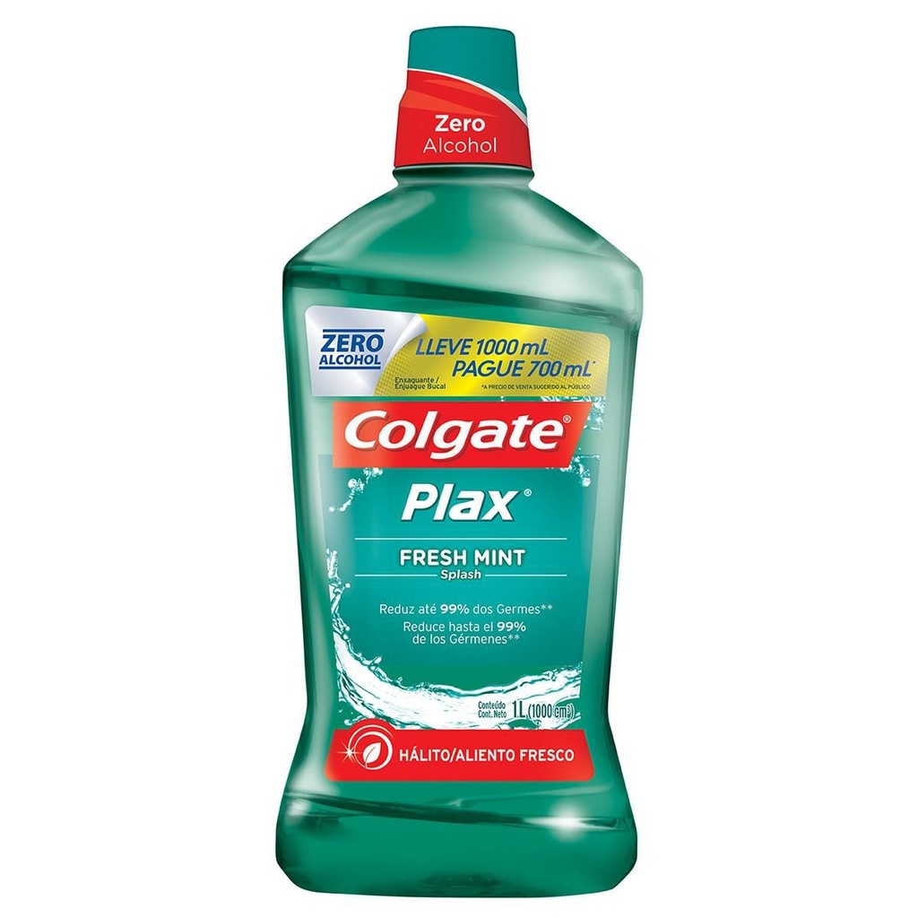 Enjuague bucal COLGATE 1000ml fresh mint