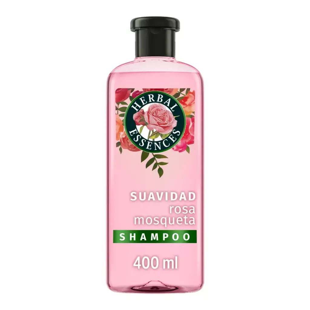 Shampoo HERBAL 400ml suavidad rosa mosqueta