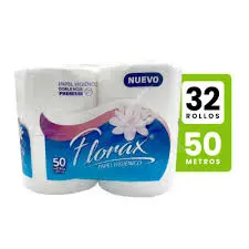 Maleta Higienico FLORAX 4x50m 32 rollos