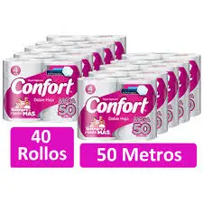 Maleta higienico CONFORT 4x50m 40 rollos