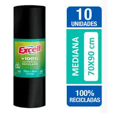 Bolsa basura EXCELL 10u 70x90