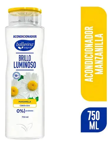 Acondicionador frasco BALLERINA 750ml brillo luminoso manzanilla