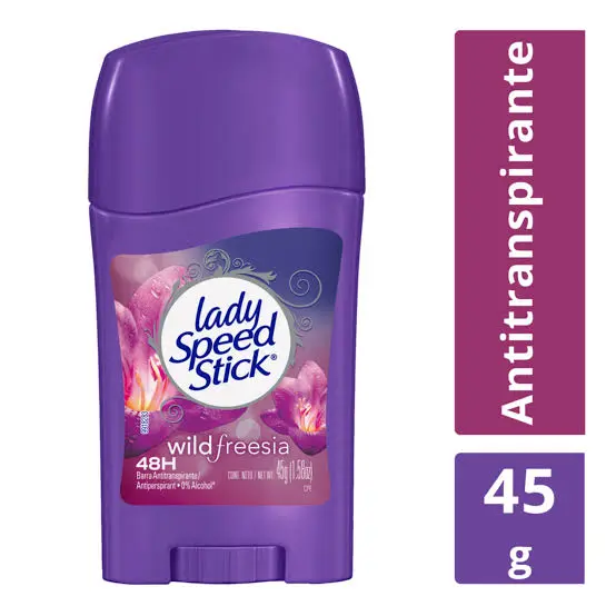 Desodorante LADY SPEED STICK 45gr barra Wild Freesia