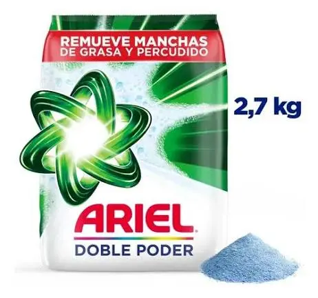 Detergente ARIEL 2.7kg doble poder