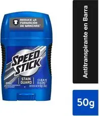 Desodorante en barra SPEED STICK 50gr stain guard 72hrs
