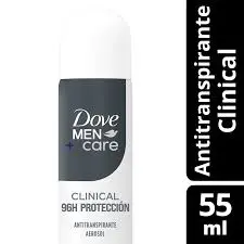 Desodorante aerosol DOVE men 55ml clinical proteccion