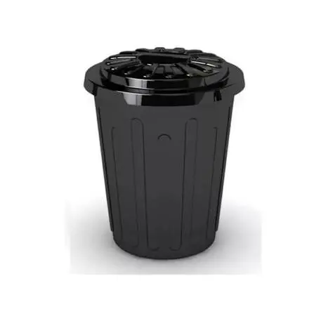 Basurero 70lts c/ tapa negro