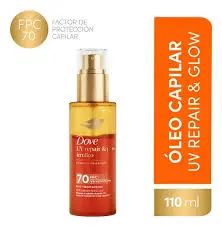 Aceite capilar DOVE 110ml uv repair y glow oleo+serum