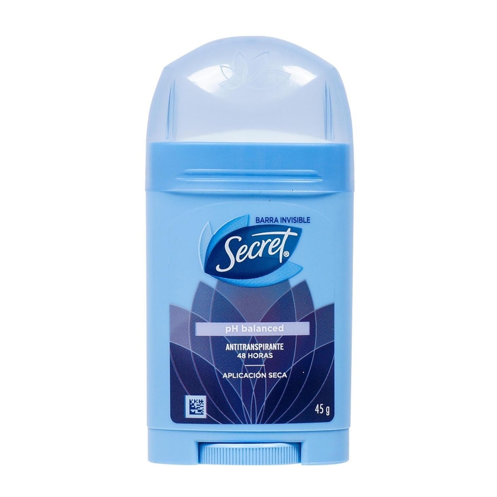 Desodorante barra SECRET 45g balanced lavender 