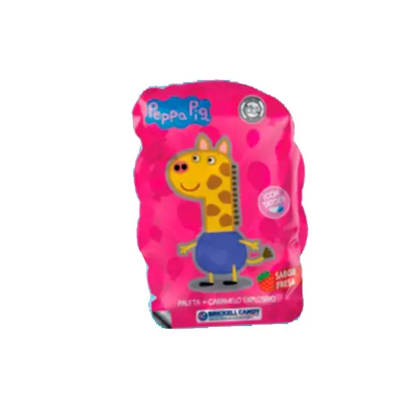 Paleta c/caramelo explosivo BRICKELL CANDY peppa pig