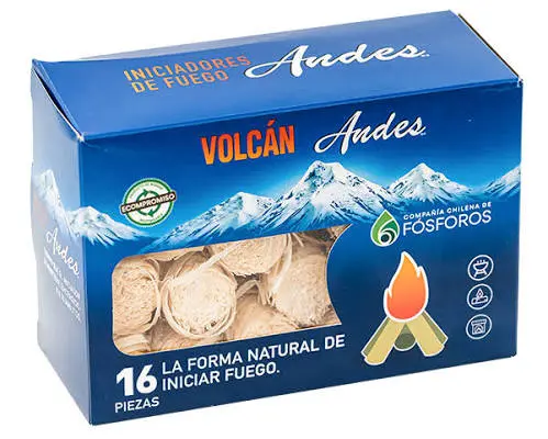 Iniciador de fuego VOLCAN ANDES x16 pcs