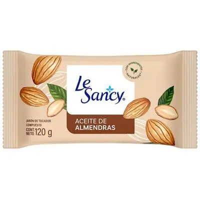 Jabon barra LE SANCY 120 gr aceite almendras