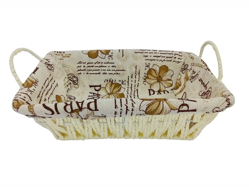 Panera con tela rectangular 