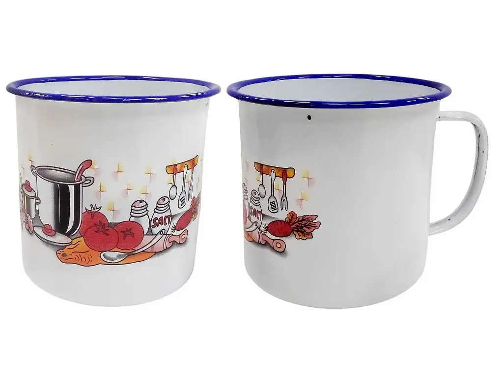 Jarro enlozado 12cm c/diseño 1 unidad