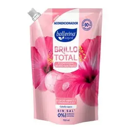 Acondicionador BALLERINA 750ml brillo total flor de hibisco y vitaminass
