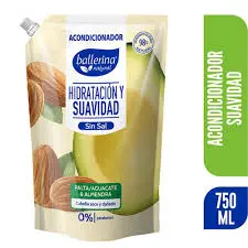 Acondicionador BALLERINA 750ml hidratacion y suavidad palta y almendra