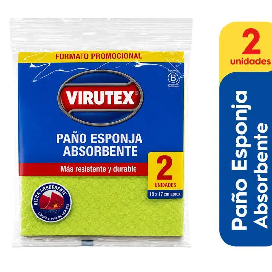 Paño esponja VIRUTEX 2uni absorbente