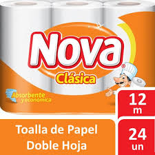 Toalla papel NOVA CLASICA 3x12mts 20x20