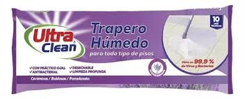 Trapero Humedo ULTRA CLEAN antibac lavanda 10 uni