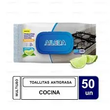 Toallitas Cocina Antigrasa AILEDA 50un Hierbas y Limón