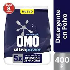 Detergente polvo OMO 400gr tradicional 