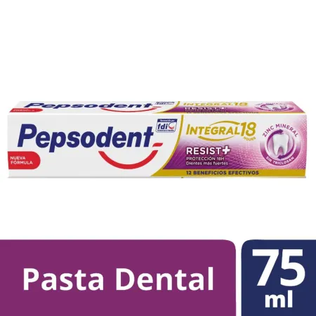 Pasta dental PEPSODENT 75 ml integral resist+ 